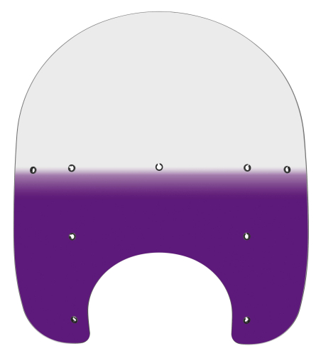 Memphis Shades - Memphis Shades OEM Replacement Windshield - 17in. - Gradient Purple - MEP6224