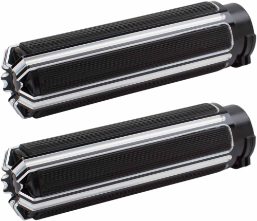 Arlen Ness - Arlen Ness Billet Grips - 10-Gauge - Black - 07-129