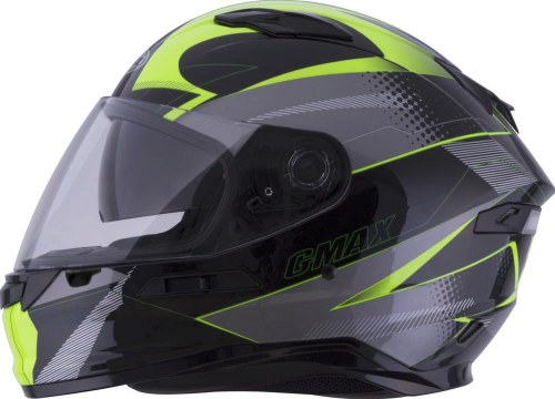 G-Max - G-Max FF98 Apex Helmet - G1981686 - Black/Hi-Vis Yellow - Large