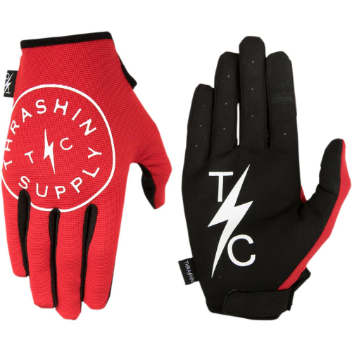 Thrashin Supply Company - Thrashin Supply Company Stealth Gloves - SV2-02-012 - Red - 2XL