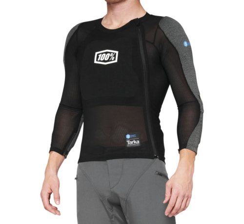 100% - 100% Tarka Long Sleeve Mesh Top - 90411-001-11 - Black - Medium
