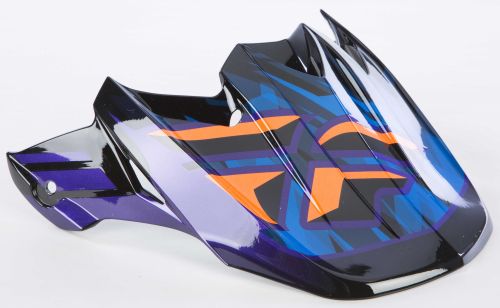 Fly Racing - Fly Racing Visor for F2 2014 Shorty Helmets - Black/Purple/Orange - 73-4616