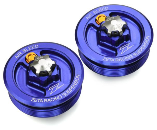 ZETA - ZETA Fork Caps - Blue - ZE56-10036