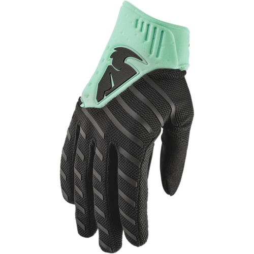 Thor - Thor Rebound Gloves - 3330-5169 - Black/Mint - Large