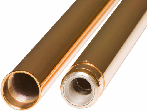 Custom Cycle - Custom Cycle 39mm Gold Fork Tubes - 24.25in. - T 1345TN