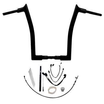 Fat Baggers, Inc. - Fat Baggers, Inc. 1-1/2in. EZ Install Pointed Top Handlebar Kit - Black - 819616-B