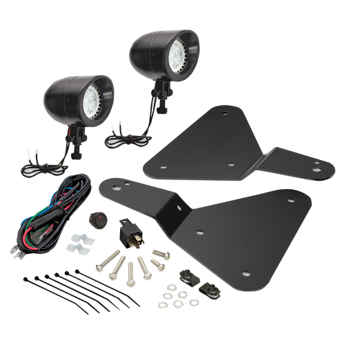 Show Chrome - Show Chrome Lower Auxiliary LED Light - Black Satin - 41-301LBK