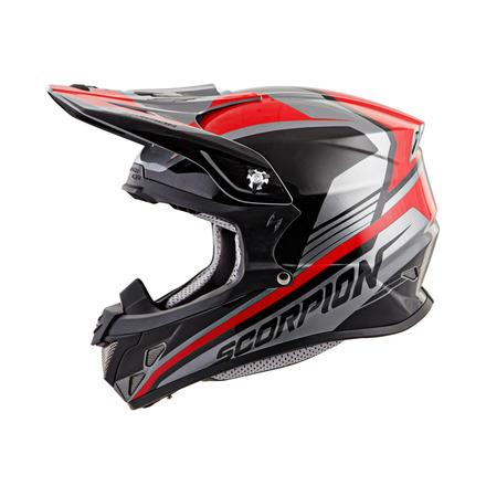 Scorpion - Scorpion VX-R70 Ascend Helmet - 70-6724 - Silver/Red - Medium