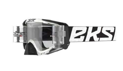 EKS Brand - EKS Brand EKS-S XL Zip Off Goggles - 067-10990 - Black/Clear Lens