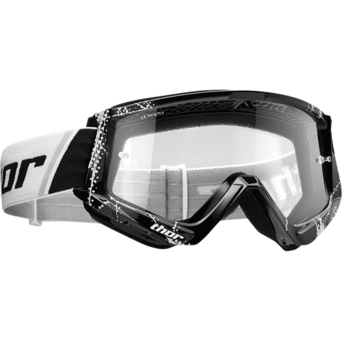 Thor - Thor Combat Web Goggles - 2601-2363 - Black/White - OSFM