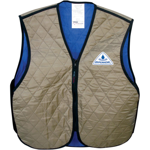 Techniche - Techniche HyperKewl Standard Sport Vest - 6529KH-L - Khaki - Large
