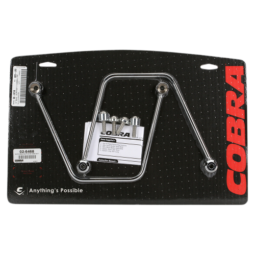 Cobra - Cobra Saddlebag Supports - Chrome - 02-6468