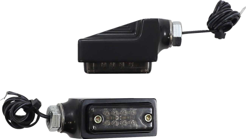 Joker Machine - Joker Machine Rectangle Smoked Led Turn Signal - Black/Red LEDs - 05-311-1R