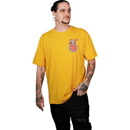 Lethal Threat - Lethal Threat Down-N-Out Tiger in Your Tank T-Shirt - DT10051L - Dark Yellow - Large