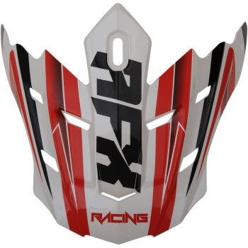 AFX - AFX Peak for FX-17 Helmets - Force Pearl White/Red - 0132-1179