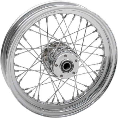 Drag Specialties - Drag Specialties Laced 40 Spoke Rear Wheel - 16x3 - Chrome - 0204-0424