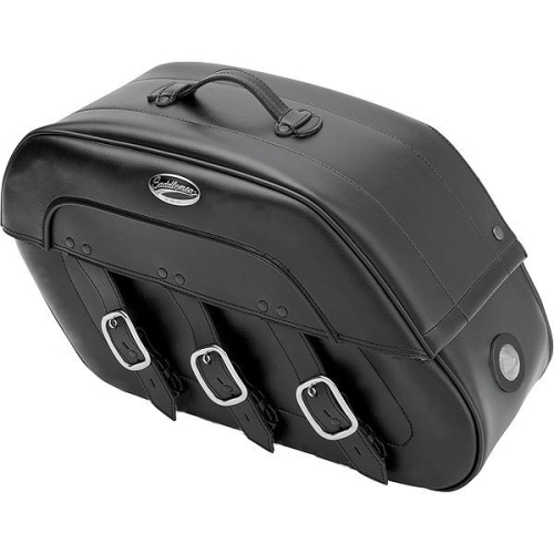 Saddlemen - Saddlemen S4 Rigid-Mount Specific-Fit Quick-Disconnect Drifter Saddlebags with LED Lights - Black Bezel - 3501-0417-LEB