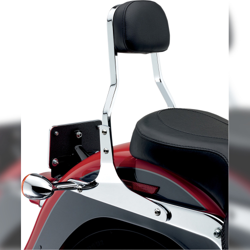 Cobra - Cobra Short Square Sissy Bar - Chrome - 602-1202