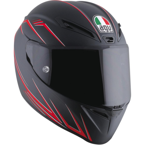 AGV - AGV Veloce S Veloce-9 Helmet - 6221O2HY00211 - Matte Black/Red - 2XL
