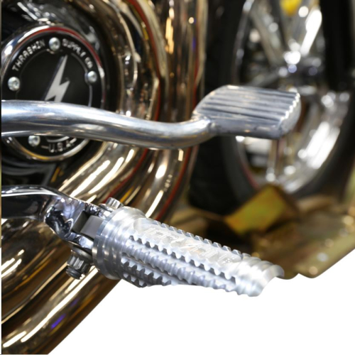 Thrashin Supply Company - Thrashin Supply Company Burnout Male-Mount Footpegs - Raw Aluminum - TSC-2017-0-D