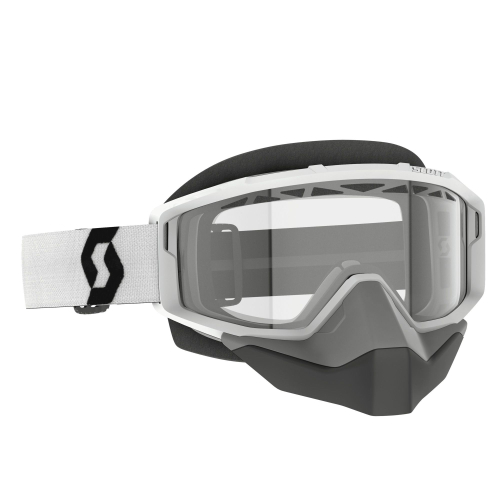 Scott USA - Scott USA Primal Snowcross Goggles - 278606-0002043 - White/Clear Lens - OSFM