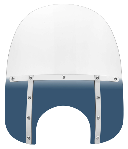Memphis Shades - Memphis Shades Memphis Fats Windshield (9in. Cutout) - 19in. - Gradient Blue - MEM3716