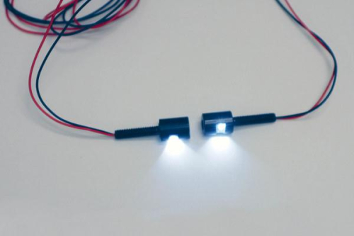 Custom Dynamics - Custom Dynamics LED License Plate Tag Bolts with White LEDs - Black - TB01B