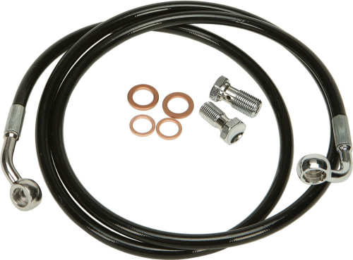 HardDrive - HardDrive Black Vinyl Brakeline Kit - OEM Length - HD-0900-BK