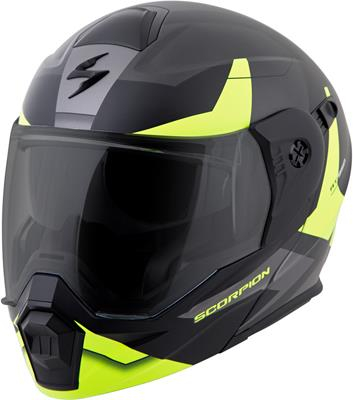 Scorpion - Scorpion EXO-AT950 Neocon Snow Helmet with Dual Lens Shield  - 95-1075-SD - Hi-Viz Neon - Large