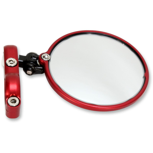 CRG - CRG Hindsight LS (Lane Splitter) Right Side Bar End Mirror - Red - HSLS302R