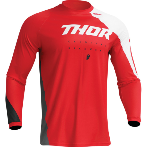Thor - Thor Sector Edge Jersey - 2910-7153 - Edge Red/White - Small