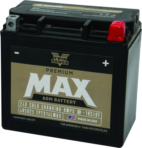 Twin Power - Twin Power Premium Factory Activated AGM Battery - 485023