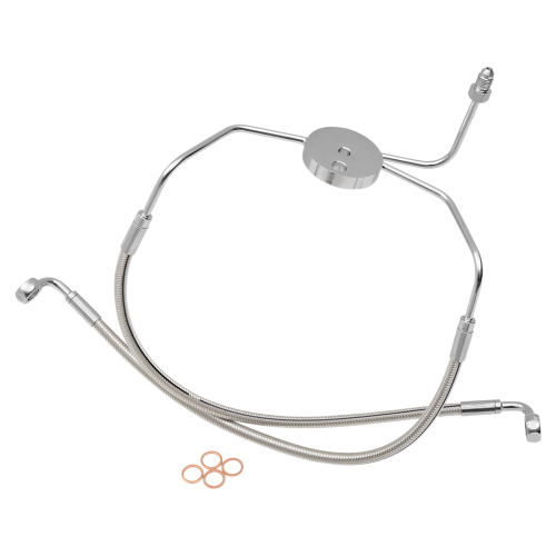 Magnum - Magnum Polished Stainless Designer Series Front Lower Brake Line Kit - 57005