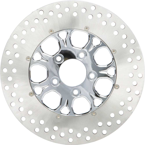 HardDrive - HardDrive Revolver 11.8in. Two-Piece Brake Rotor - Chrome - F2122CFU118-2P