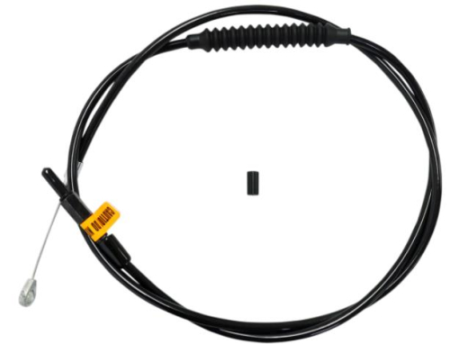 LA Choppers - LA Choppers Braided Clutch Cables - Beach Bars - Black - LA-8010C04B