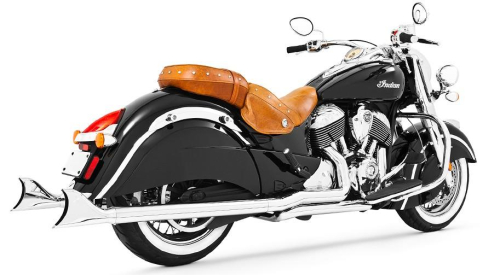 Freedom Performance - Freedom Performance True Dual Header Exhaust System with Sharktails - Chrome - IN00047