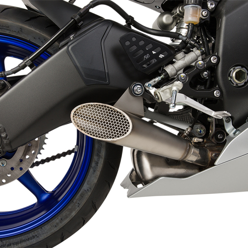 Hotbodies Racing - Hotbodies Racing Megaphone Slip-On Exhaust - Shot Peen - 80801-2102