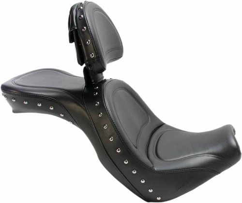 Saddlemen - Saddlemen Explorer Special Seat with Driver Backrest - Leather - H04-09-040