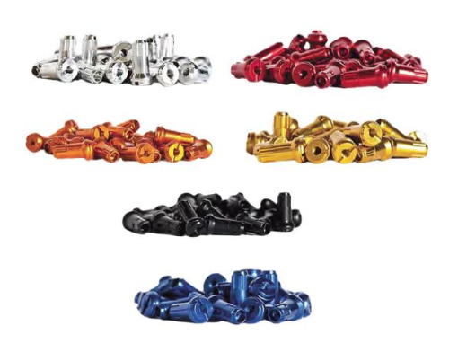 Bulldog - Bulldog Billet Aluminum Nipples - Orange - 98-650O