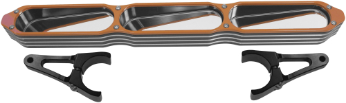 ModQuad - ModQuad Bezel Billet 3-Panel Mirror - Orange - CA-MIR-BEZ-OR