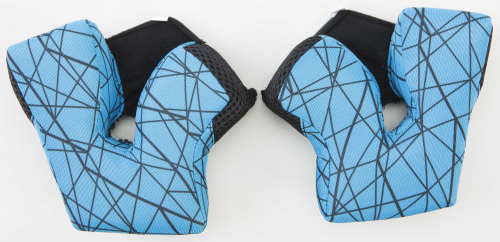Fly Racing - Fly Racing Cheek Pads for 2015 & Newer Formula Helmets - Blue/Silver - Lg (30mm) - 73-4705L