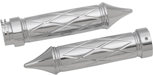 Eddie Trotta Designs - Eddie Trotta Designs Platinum Cut Grips - Chrome - TC781