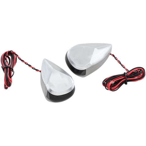 Alloy Art - Alloy Art LED Turn Signal - Raw Smoke/Red Lens - MRL-2R