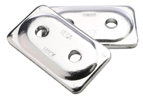Mack Studs - Mack Studs 5/16in. Mega Mack Double Backers - Aluminum - 24pkg. - 516PLMMDB24
