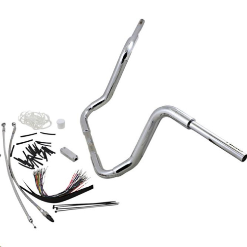Fat Baggers, Inc. - Fat Baggers, Inc. 1-1/2in. EZ Install Pointed Top Handlebar Kit - Chrome - 809414