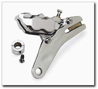 Hawg Halters Inc - Hawg Halters Inc 4 Piston Rear Brake Caliper Kit - Chrome - RKRD11CC100