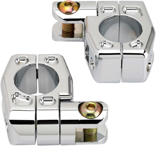 Joker Machine - Joker Machine Highway Peg Mounts with 1-1/8in. Offset - Chrome - 08-643-1C