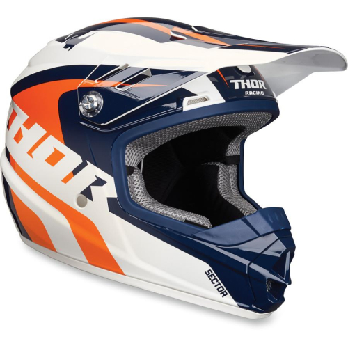 Thor - Thor Richochet Youth Helmet - XF-2-0111-1091 - Blue/Orange - Medium