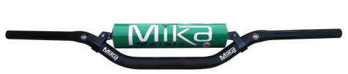 Mika Metals - Mika Metals 7/8in. Oversize Handlebar - RC/Honda Stock/Kawasaki Stock Bend - Green Pad - MKH-11-RC-GREEN