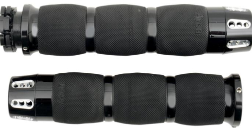 Avon Grips - Avon Grips Gatlin Air Cushioned Grips - Black Anodized - MT-IN-AIR-90A-G